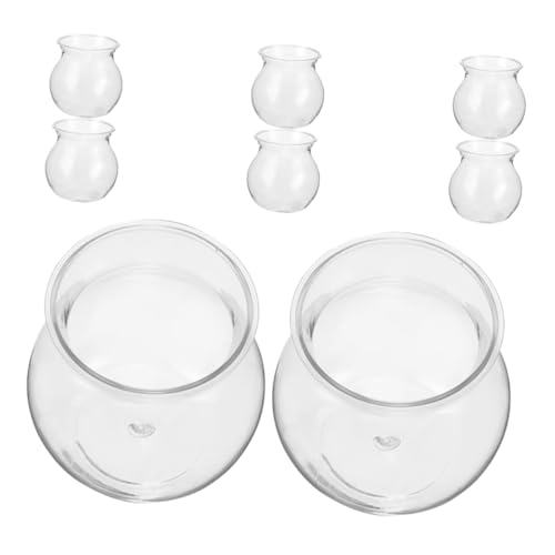 YARNOW 8stücke Transparente Blumenvase Aus Hydrokultur-pflanztopf Für Sukkulenten Bubble Ball Vase Mit Einfacher Pflege Kugelblumenvase Für Innendeko Pflanzen-terrarienbehälter Für von YARNOW