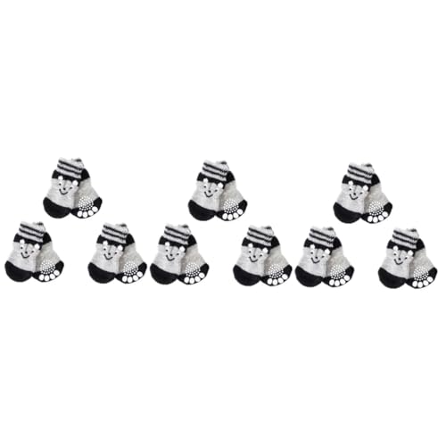 YARNOW 3er-Set Schutzschuhe Für Hunde Hundesocken Pfoten Warme Schuhe Für Haustiere Nicht Modisches Design Set 3 Paar X 3 von YARNOW