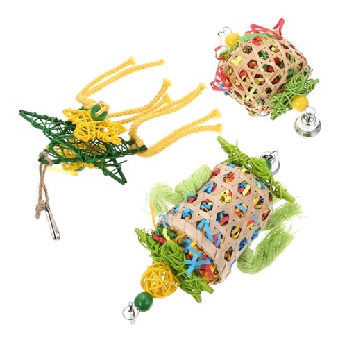 YARNOW 9 STK Papagei Spielzeug Vogelspielzeug vogelkäfig zubehör Kauspielzeug Zubehör für Vogelkäfige Sittichspielzeug Haustier Papageienkäfig Spielzeug Langen Vögel von YARNOW