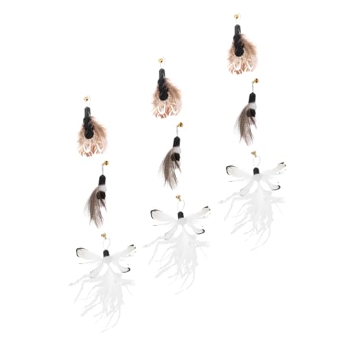 YARNOW 9 Stück Ersatzkopf für Katzenangel Katzenspielzeug für Wohnungskatzen Kätzchenspielzeug interaktives katzenspielzeug Interactive cat Toy zum Necken von Katzen Plastik YARNOW 9 Stück Ersatzkopf für Katzenangel Katzenspielzeug für Wohnungskatzen Kätzchenspielzeug interaktives katzenspielzeug Interactive cat Toy zum Necken von Katzen Plastik von YARNOW