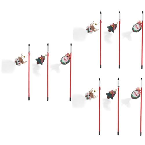 YARNOW 9stücke Teiliges Weihnachts-katzenangel Federn Und Interaktives Spielzeug Für Wohnungskatzen Fördert Und Natürliche Instinkte YARNOW 9stücke Teiliges Weihnachts-katzenangel Federn Und Interaktives Spielzeug Für Wohnungskatzen Fördert Und Natürliche Instinkte von YARNOW