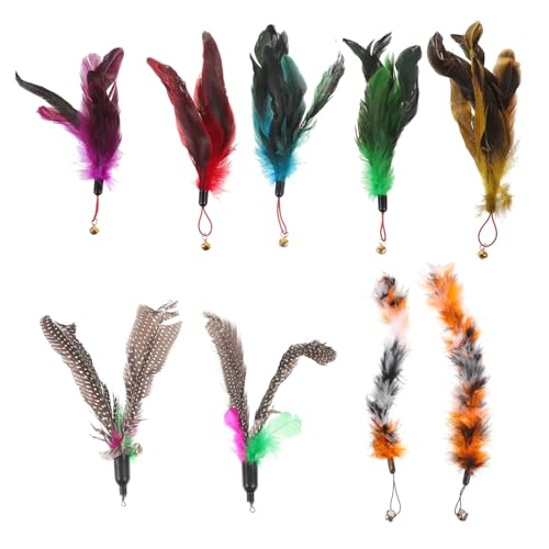 YARNOW 9stücke Teiliges Katzenspielzeug Nachfüllset Mit Federn Interaktives Teaser-zubehör Für Katzen Hochwertige Plume-Refills Für Katzenangel Spielzeug Für Drinnen YARNOW 9stücke Teiliges Katzenspielzeug Nachfüllset Mit Federn Interaktives Teaser-zubehör Für Katzen Hochwertige Plume-Refills Für Katzenangel Spielzeug Für Drinnen von YARNOW
