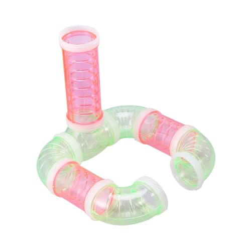 YARNOW Acrylrohr klein Röhren Haustier Hamster hamsterspielzeug Hamstertunnel Hamster Tunnel Hamsterkäfigtunnel Zubehör für Tierkäfige Tierkäfigrohr von YARNOW