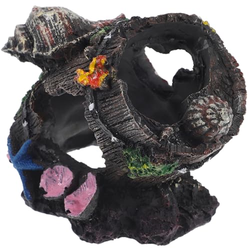 YARNOW Realistische Aquarium Harz Aquarium Hideaway Garnelen Kuppel Hideout Ornament YARNOW Realistische Aquarium Harz Aquarium Hideaway Garnelen Kuppel Hideout Ornament von YARNOW