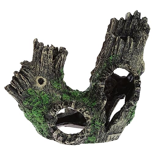 YARNOW Aquariendekoration Landschaft Aquarium Fisch zarter künstlicher Baumstamm zarter Panzerbaumstamm naturvibes naturevibes dekorativer künstlicher Baumstamm Aquarienverzierung Harz von YARNOW