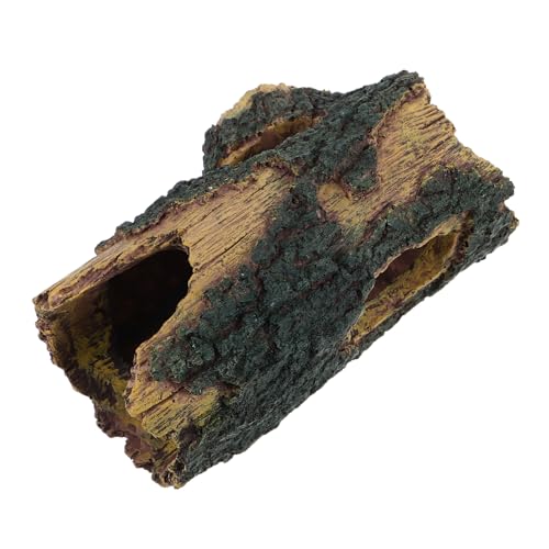 YARNOW Aquarium Dekoration Hohler Baumstamm aus Resin Naturnahe Versteckhöhle für Betta Fische Garnelen und Reptilien Natürlicher Baumstumpf als Aquarium Zubehör YARNOW Aquarium Dekoration Hohler Baumstamm aus Resin Naturnahe Versteckhöhle für Betta Fische Garnelen und Reptilien Natürlicher Baumstumpf als Aquarium Zubehör von YARNOW