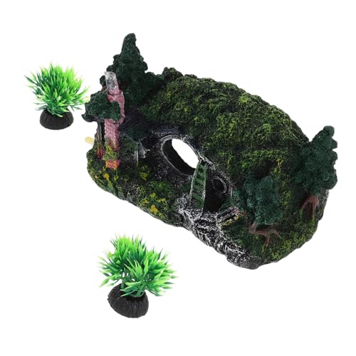 YARNOW Aquarium Hideout Haus aus Polyresin mit Versteckloch Natürlicher Lebensraum für Kleine Fische Garnelen und Reptilien Pflegeleichtes Versteck Aquarium Zubehör für Stressfreie YARNOW Aquarium Hideout Haus aus Polyresin mit Versteckloch Natürlicher Lebensraum für Kleine Fische Garnelen und Reptilien Pflegeleichtes Versteck Aquarium Zubehör für Stressfreie von YARNOW