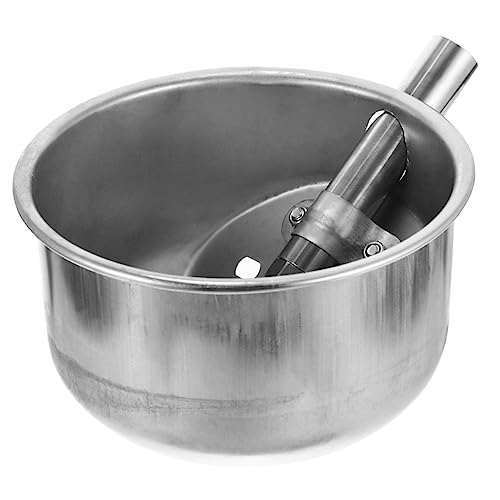 YARNOW Automatischer Schweinetrinknapf Aus Edelstahl Trinken Schüssel Futterspender Futtertrog Für Vieh Trinkschale Aus Edelstahl Tränke Wassertröge Vieh Rostfreier Stahl Silver von YARNOW