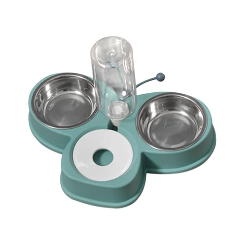 YARNOW Tierfutter- und Wasserspender-Set Automatisch für Hunde und Katzen Abnehmbarer Edelstahlnapf Grün YARNOW Tierfutter- und Wasserspender-Set Automatisch für Hunde und Katzen Abnehmbarer Edelstahlnapf Grün von YARNOW