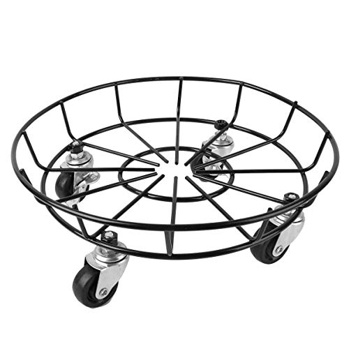 YARNOW Blumentopfhalter Auf Rädern Bewegliches Blumentopfregal Mit Rundem Ständer Für von YARNOW
