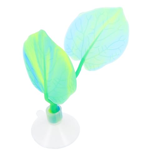 YARNOW Betta Fish Leaf Hammock Doppel Lagige Silikon Ruheplatz Schonend für Kampffische Aquarium Dekoration mit Saugnapf zum Schlafen Laichen und Verstecken Einfach zu Reinigen von YARNOW