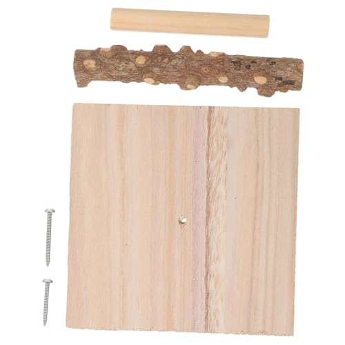 YARNOW Holz Vogel-trainingsständer Vogel-sitzstangenständer Für Schreibtisch Stabiler Vogelständer Aus Holz Papageienspielzeug Für Vögel Sittich-sitzstangenständer Mit Sockel von YARNOW