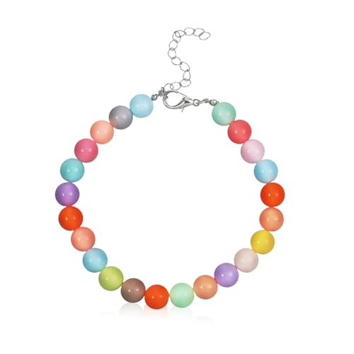 YARNOW Bonbonfarbenes Hundehalsband Perlenkette Für Hunde Hundezauber Hund Dekoratives Halsband Haustierschmuck Katzenhalsband Süß Hundezubehör Mädchen Große Hundehalskette Harz YARNOW Bonbonfarbenes Hundehalsband Perlenkette Für Hunde Hundezauber Hund Dekoratives Halsband Haustierschmuck Katzenhalsband Süß Hundezubehör Mädchen Große Hundehalskette Harz von YARNOW