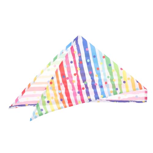 YARNOW Hundeparty-kostümzubehör Haustier-Regenbogen-Bandana Dreieckiger Hundeschal Für Einfache Reinigung Und Lustige Dekoration von YARNOW