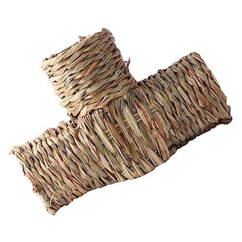 YARNOW Dreiwege-Hamster-Tunnel nager kleintierspielzeug Hamsterspielzeugröhren Haustier Plüsch Bausatz für Hamsterröhren und -Tunnel praktischer Hamster-Eichhörnchen-Tunnel Gras von YARNOW