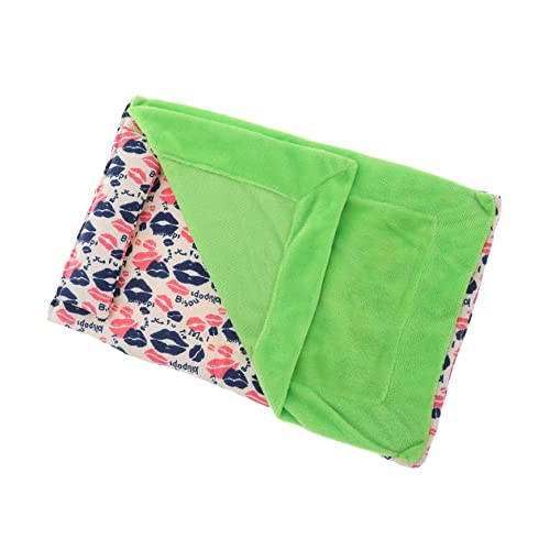 YARNOW Warme Decke Für Eidechsen Kissen Bartagamenbett Haustierschlafsack Für Reptilienbedarf Bequemes Leinen-fusselmaterial von YARNOW