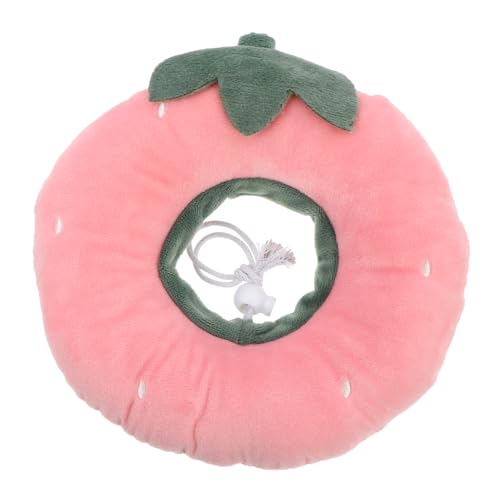 YARNOW Elisabeth Kreis katzenzubehöhr Katzen zubehör Katzenhalskragen Zapfen Katzenhalsbänder Schild Katze elisabethanischer Kragen elisabethanisches Haustierhalsband PP Baumwolle Rosa von YARNOW