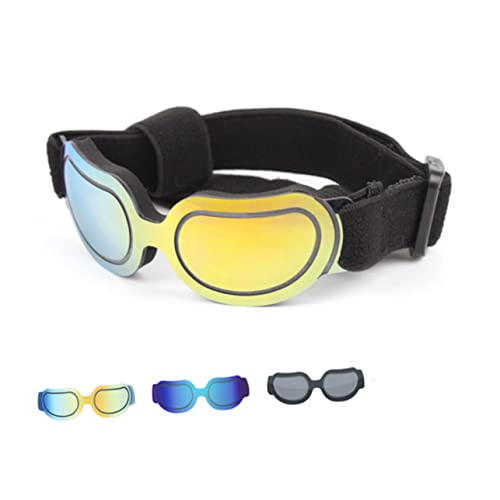 YARNOW Faltbare Hundesonnenbrille mit Uv Schutz Verstellbarem Kopf und Kinnriemen Robustem Kunststoffrahmen Winddicht und Idealer Pfotenschutz für Outdoor Aktivitäten YARNOW Faltbare Hundesonnenbrille mit Uv Schutz Verstellbarem Kopf und Kinnriemen Robustem Kunststoffrahmen Winddicht und Idealer Pfotenschutz für Outdoor Aktivitäten von YARNOW