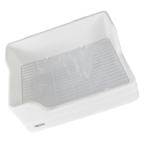 YARNOW Festes Töpfchen Für Kaninchen Tierstall Haustiere Kaninchen Heu Futterspender Meerschweinchen Katzentoilette Toilettentraining Kleines Tablett Toiletten von YARNOW