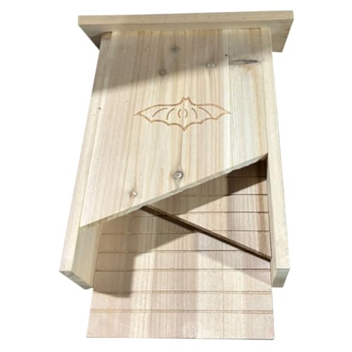 YARNOW Fledermauskasten Aus Holz Für Den Außenbereich Fledermaushaus Fledermausunterstand Für Den Innenhof Handgefertigt YARNOW Fledermauskasten Aus Holz Für Den Außenbereich Fledermaushaus Fledermausunterstand Für Den Innenhof Handgefertigt von YARNOW