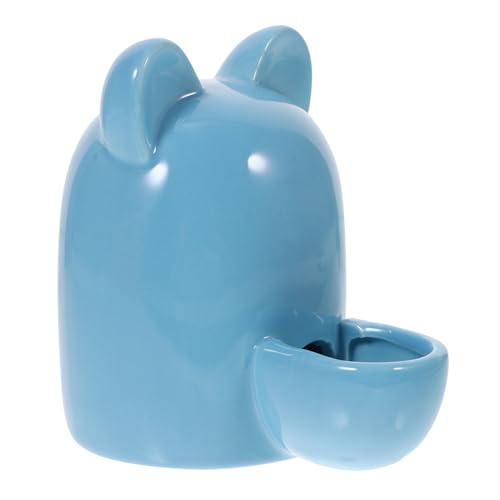 YARNOW Futterautomat Für Haustiere Hamster Wasserflasche Haustierbedarf Wasserspender Hamster Schüsseln Hamsterschale Katzenspender Wasserschale Selbstfütterer Für Katzen Drinnen Blue von YARNOW