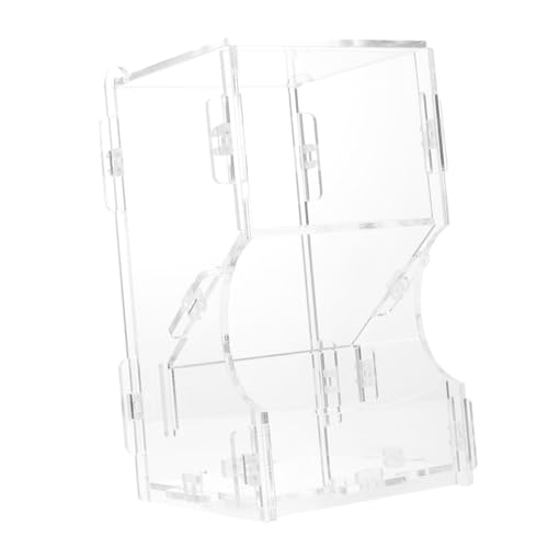 YARNOW Futterautomat für Hamster Hamsterfutter automatisch Futterautomat für Haustiere klein vogelfutterspender vogelfutterstelle Lebensmittelspender aus Acryl transparenter Futterspender von YARNOW