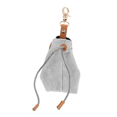 YARNOW Leckerli-Tasche Für Hunde Canvas-Material Tragbare Snack-Tasche Leicht Zu Reinigen Leicht Kompakt Passt in Die Hüfttasche Graue Tasche YARNOW Leckerli-Tasche Für Hunde Canvas-Material Tragbare Snack-Tasche Leicht Zu Reinigen Leicht Kompakt Passt in Die Hüfttasche Graue Tasche von YARNOW