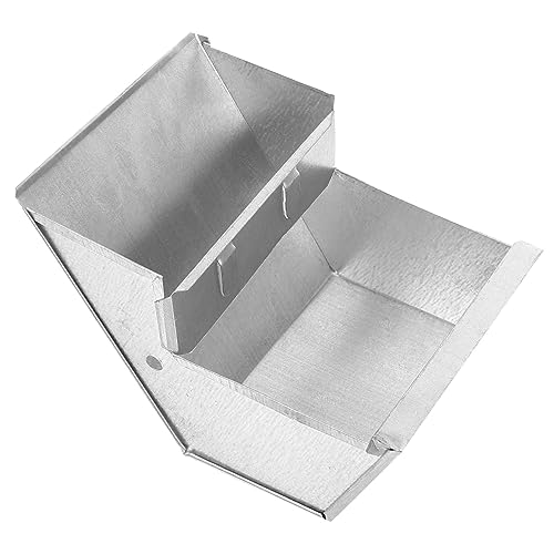 YARNOW Futterbox für Kaninchen Hasen heuraufe gemüsekorb lebensmittelboxen Lebensmittel Box essensbox Hasenspender Fütterung klein Tierfutterbehälter Futtermeerschweinchen Eisen Silver von YARNOW