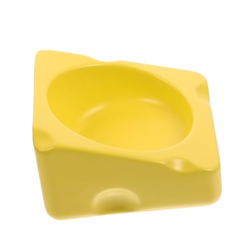 YARNOW Futternapf für Hamster Schüsseln Haustier Futternapf für Zwerghamster Hamster Futterstation Nager Futternapf Wassernapf für Hamster verschleißfester Futternapf Keramik Yellow von YARNOW