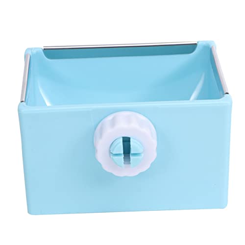 YARNOW Futternapf für Haustierkäfige Schüssel Käfig Futternapf Hasenkäfig Hasen zubehör hasenzubehör pet Food Container Futter Wasserschale kaninchenzubehör Blue von YARNOW