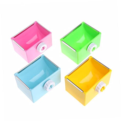 YARNOW Futternapf für Haustierkäfige pet Supplies haustierbedarf wasserschale Katzen Fanartikel Dog Accessories hundezubehör gelbe Essen Schüssel Kaninchenstall Futterspender Yellow von YARNOW