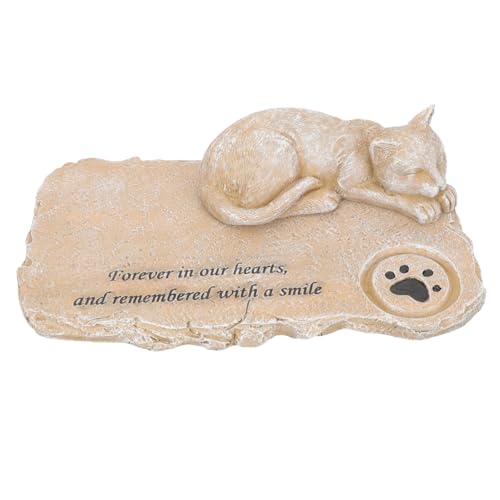 YARNOW Gedenkstein Für Katzen Katzengrab Gartenornamente Kunstharz Katzen-gedenkstein Haustier-grabstein Outdoor-Katzen-grabstein Sandfarbe YARNOW Gedenkstein Für Katzen Katzengrab Gartenornamente Kunstharz Katzen-gedenkstein Haustier-grabstein Outdoor-Katzen-grabstein Sandfarbe von YARNOW