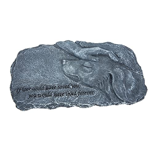 YARNOW Gedenkstatue Für Haustiere Strapazierfähigem Harz Langlebige Gartendekoration Wasserfeste Grabsteinfigur Ehrenplatz Für Verlorenes Tier von YARNOW