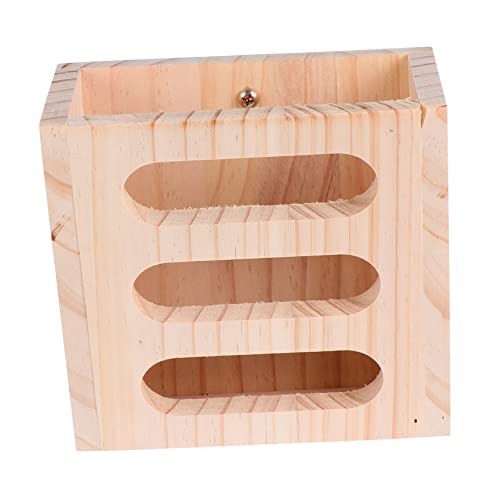 YARNOW Grasständer aus Holz für Kaninchen Kaninchenfutter Hase Kaninchen Heu Käfig Dekoration Heuraufe für Nagetiere meerschweinchen heu Futterkrippe Futterstelle für Kaninchen hölzern von YARNOW