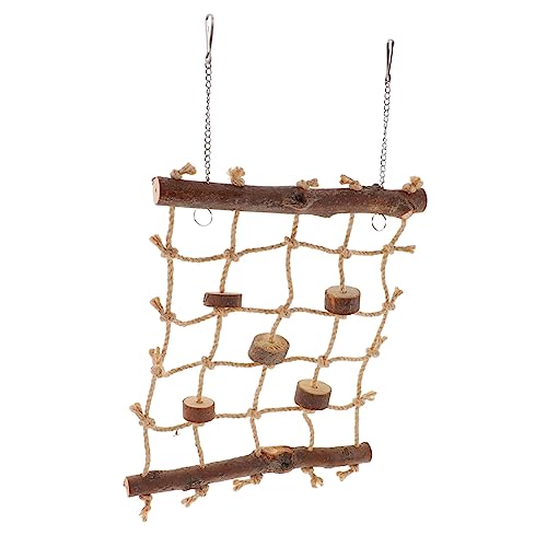 YARNOW Kletterspielzeug Für Vögel Robustes Baumwollseil Und Sicher Für Papageien Installieren Für Käfige Und Tägliche Nutzung Inklusive Kletternetz Und Spielzeug YARNOW Kletterspielzeug Für Vögel Robustes Baumwollseil Und Sicher Für Papageien Installieren Für Käfige Und Tägliche Nutzung Inklusive Kletternetz Und Spielzeug von YARNOW