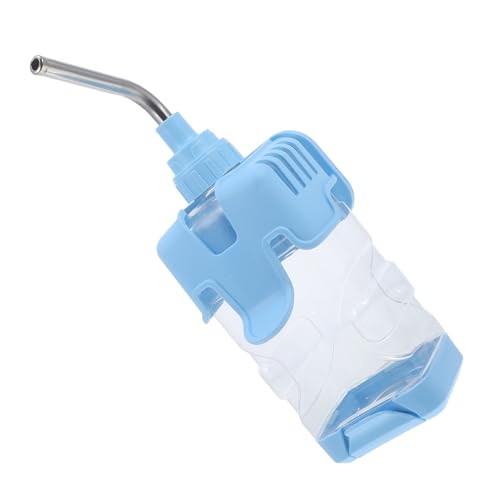 YARNOW Hängender Wasserspender Für Haustiere Auslaufsicherer Trinkbehälter Praktische Wasserflasche Für Welpen Und Kleintiere Blaue Trinkflasche Für Tierpflege von YARNOW
