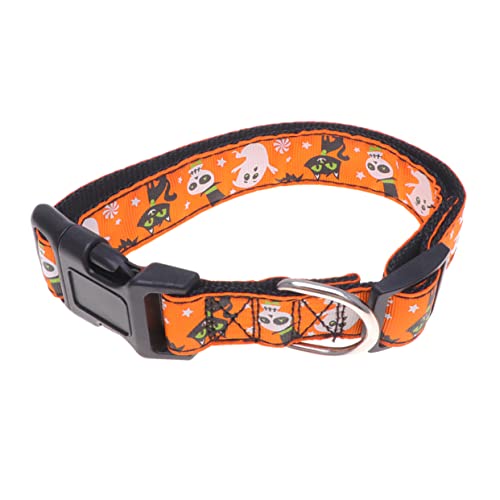 YARNOW Halloween Haustier Hund Dekohalsband Ornament Halsband Leine Zubehör Komfortabel Langlebig Umweltfreundlich von YARNOW