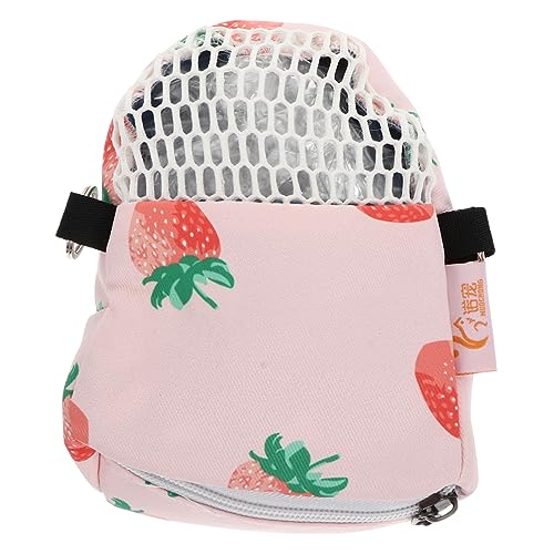 YARNOW Hamster Aus Tasche Haustiertasche Klein Träger Reisen Atmungsaktiv Reisetaschen Hamstertasche Chinchilla-Reisetasche Igel Tragetasche Heimtierbedarf Tragetasche Für Haustiere Rosa von YARNOW