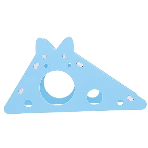 YARNOW Hamster- Für Hamster Kleintierkäfig Hamsterspielzeug Zubehör Für Haustierratten Hamsterhaus Hamsterspielplatz Rattenhaus Meerschweinchenhaus Hamsterkäfig PVC Sky-Blue von YARNOW