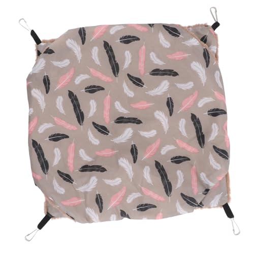 YARNOW Hamster Hängematte Klein Mini Haustiere Bett Nagetier Frettchen Hängematten Vlies Hamster Hamster-plüsch-hängematte Haustier-Hamster-hängematte Kaninchen Plüsch Brown von YARNOW