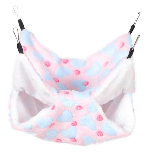 YARNOW Hamster Hängematte Schlafsack Chinchilla Hängematte Zartes Hamsterbett Meerschweinchen Bett Bequeme Hamsterhängematte Bequeme Chinchilla-hängematte Hamsterversorgung Flanell von YARNOW