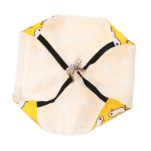 YARNOW Hamster Hängematte Waschbar klein Zubehör für Meerschweinchen Haustier Mini hamsterbett Hamster Hängematte für Hamster Hamster-Hängematten-Schlafbett Baumwolle Yellow YARNOW Hamster Hängematte Waschbar klein Zubehör für Meerschweinchen Haustier Mini hamsterbett Hamster Hängematte für Hamster Hamster-Hängematten-Schlafbett Baumwolle Yellow von YARNOW