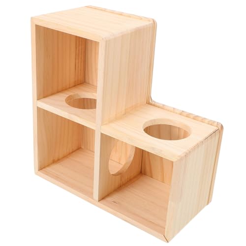 YARNOW Hamster- Käfig-Chat Hamsterdekorationen für den Käfig Hamsterkäfige Hamsterröhren Tunnel Hamster Einrichtung Hamster Rattenhaus Hamsterversteck Massivholz Beige YARNOW Hamster- Käfig-Chat Hamsterdekorationen für den Käfig Hamsterkäfige Hamsterröhren Tunnel Hamster Einrichtung Hamster Rattenhaus Hamsterversteck Massivholz Beige von YARNOW