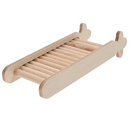 YARNOW Hamster-Kletterleiter Klettern klein Käfig Mini Hamster hamsterspielzeug Hamster Kletterstation Chinchilla-Leiter für Käfigdekor Hamsterbrücke hölzern von YARNOW