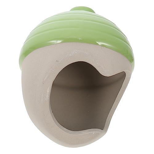 YARNOW Hamster Nest Aus Keramik Hamsterhaus Kühlung Drinnen Kühlender Hamster Verstecken Hamster -versteck Hamster Verbirgt Sich Klein Meerschweinchen Versteck Hamsterhäuser Hütte Green YARNOW Hamster Nest Aus Keramik Hamsterhaus Kühlung Drinnen Kühlender Hamster Verstecken Hamster -versteck Hamster Verbirgt Sich Klein Meerschweinchen Versteck Hamsterhäuser Hütte Green von YARNOW