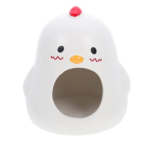 YARNOW Hamster Nest aus Keramik Haustier Hamsterversteck für Kleintiere Verstecke Party Häuser Hamster versteck Hamster Schlafhaus Hamster Schlafplatz Goldhamsterhaus Igelversteck Weiß von YARNOW
