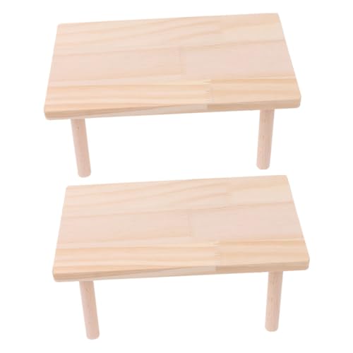 YARNOW Plattform-Set Für Hamster – 2 Große Holzplattformen Mit Kletterbrett Eichhörnchen-Spielzeug von YARNOW
