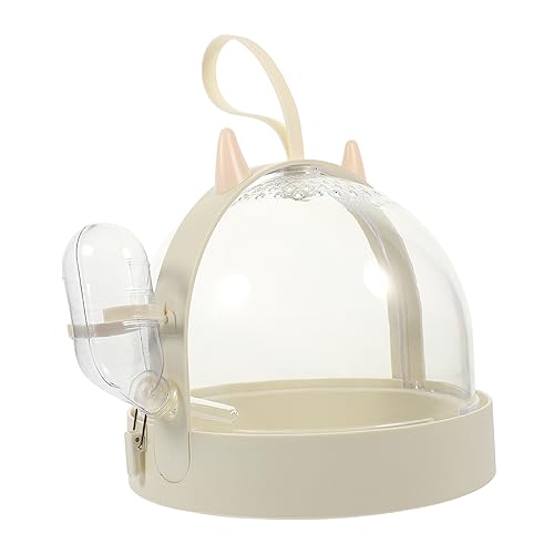 YARNOW Hamster Transportkäfig Tragbar mit Trinkflasche Kleintier Tragebox für Ausflüge Wandern Reisen Geeignet für Hamster Rennmäuse Meerschweinchen Chinchilla und Andere Kleine Haustiere von YARNOW