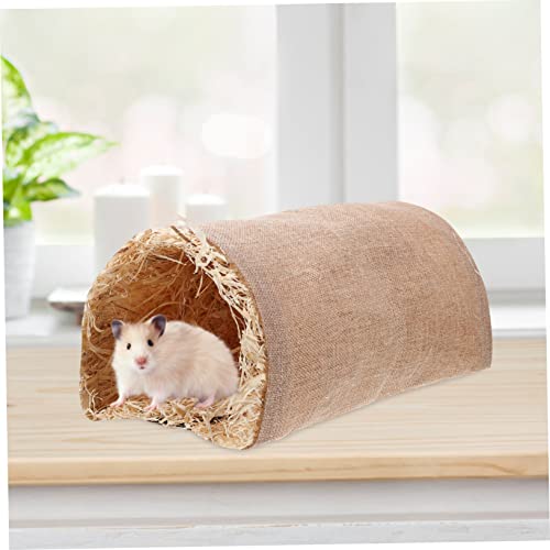 YARNOW Hamster Tunnel Haustier Nest Haus Kuscheliges Versteck Warmes Schlafbett Kleintier Spieltunnel für Hamster Meerschweinchen Kaninchen Chinchilla S Hellbraun YARNOW Hamster Tunnel Haustier Nest Haus Kuscheliges Versteck Warmes Schlafbett Kleintier Spieltunnel für Hamster Meerschweinchen Kaninchen Chinchilla S Hellbraun von YARNOW