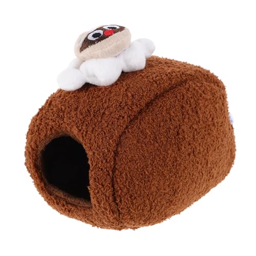 YARNOW Hamster Winterbett aus Baumwolle Warmes Kleines Haustiernest mit Abnehmbarem Design Gemütliches Versteck und Schlafhaus für Hamster und Kleintiere Niedliches Roll Form Unterschlupf von YARNOW